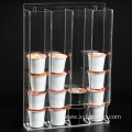 Wall Mounted Countertop Clear Acrylic 4 Compartment